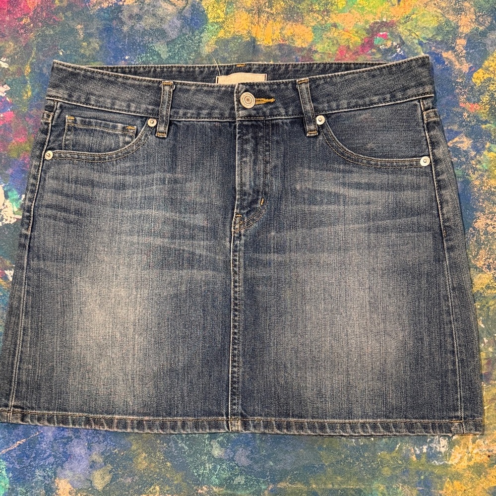 Uniqlo Blue Denim Mini Skirt
